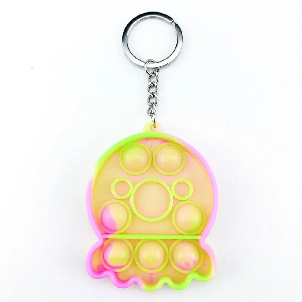 STOCKING STUFFER ALERT***Push‎ Pop Bubble Fidget Toy Keychain SQUID***NWOT